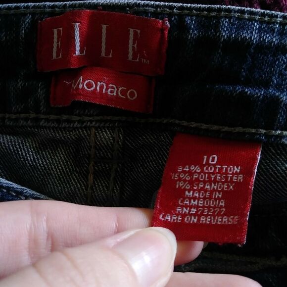 Elle Monaco Blue Mid Rise Bootcut Jeans - Picture 4 of 6